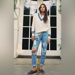 American eagle patched mom straight jean 2